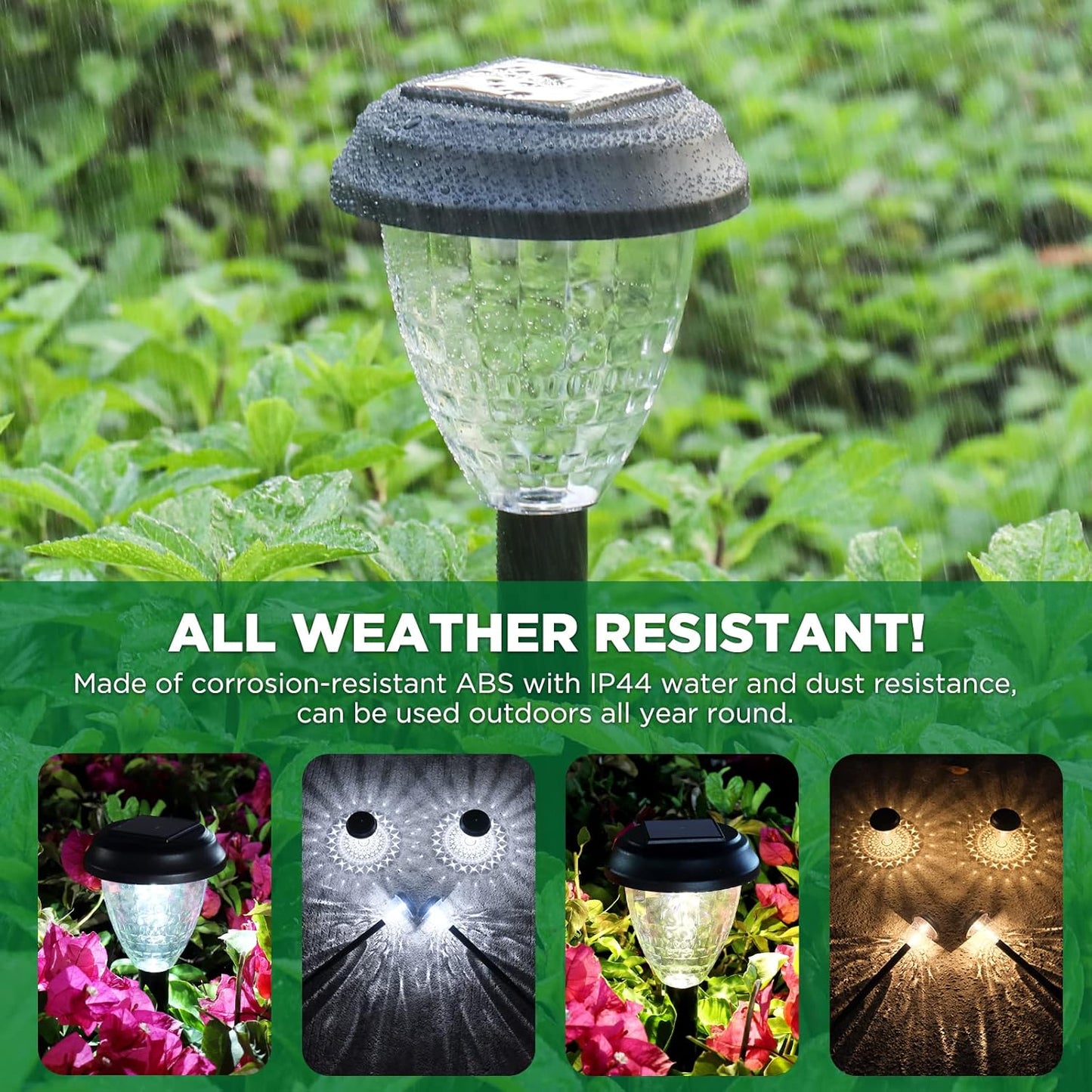 Solar Garden Lights Gift Set for Mom, 10-Pack Decorative Mandala Pathway Lights for Housewarming