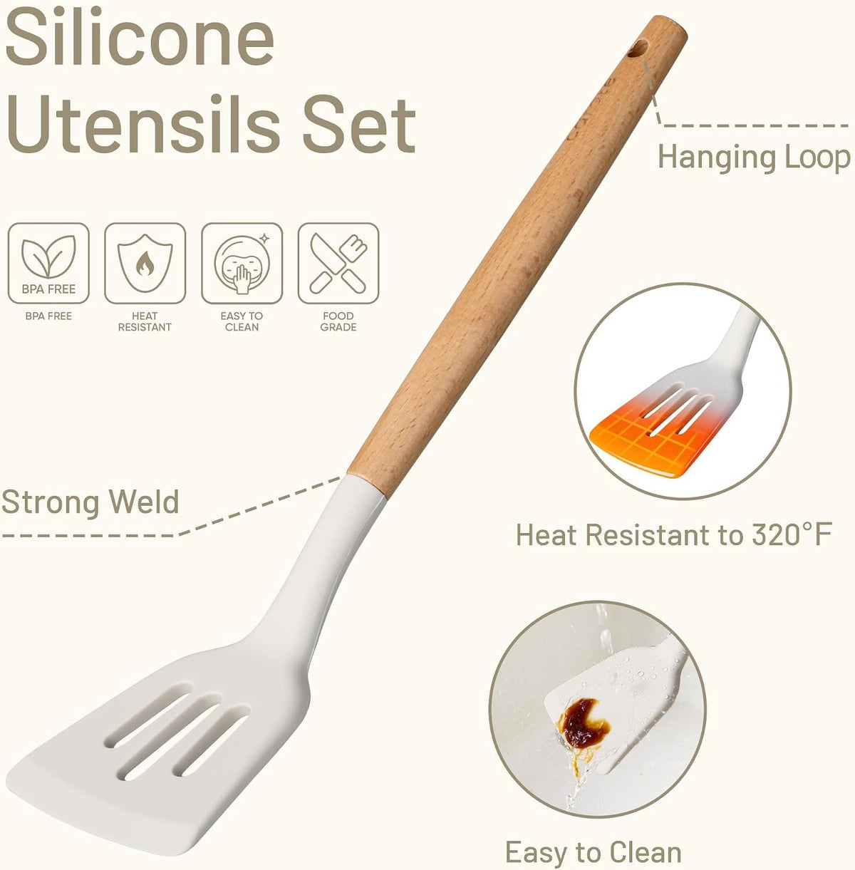 solid core wrapped in silicone with stainless steel reinforcement for rigidity and longevity