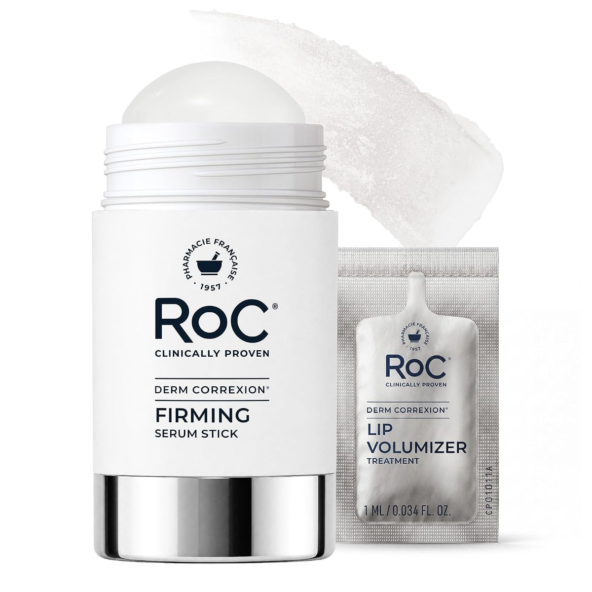 solid serum stick format that glides on clear and absorbs fast