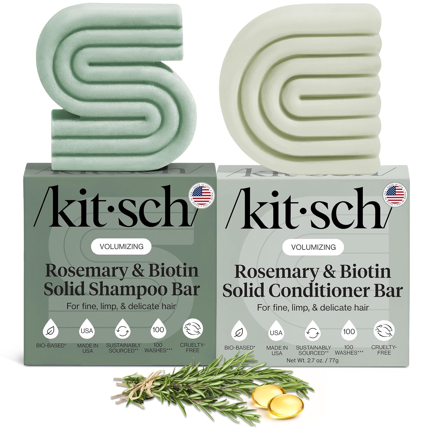 solid shampoo and conditioner bar duo (2-pack)