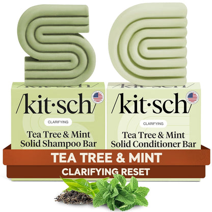 solid shampoo and conditioner bar format (2-piece set)