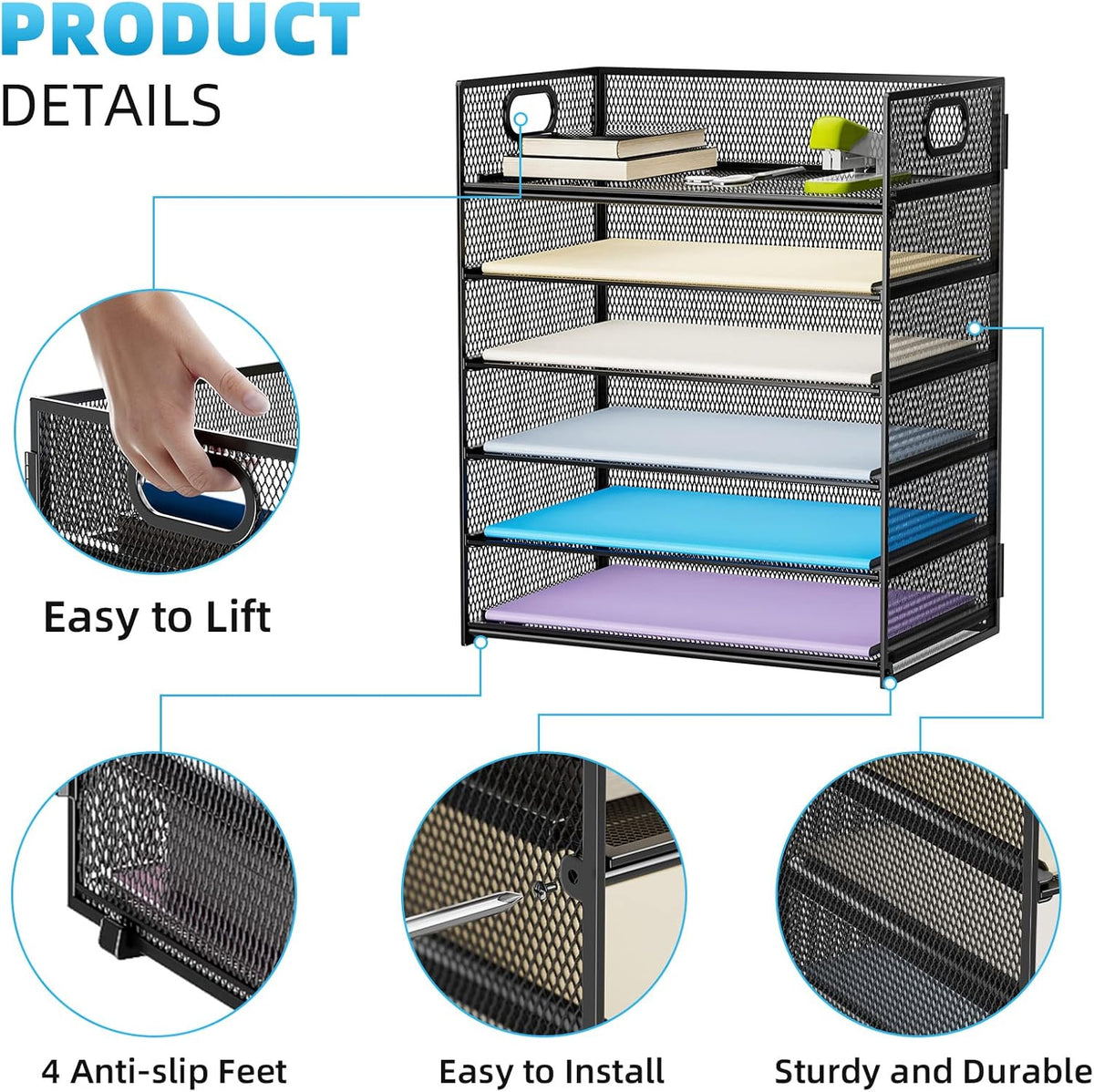 solid steel frame reinforced lightweight metal mesh body