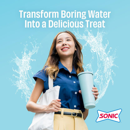 sonic signature ocean water flavor plus variety pack options with multiple flavors