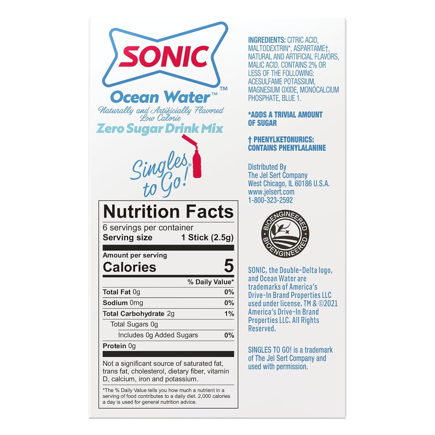 Sonic Singles to Go! Drink Mix – Desk-Friendly Hydration Packets for Office Focus, Long Meetings, and Work-from-Home Days