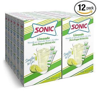 Sonic Singles To Go Powdered Drink Mix – Single-Serve Flavored Water Sticks for Desk-Side Workday Hydration