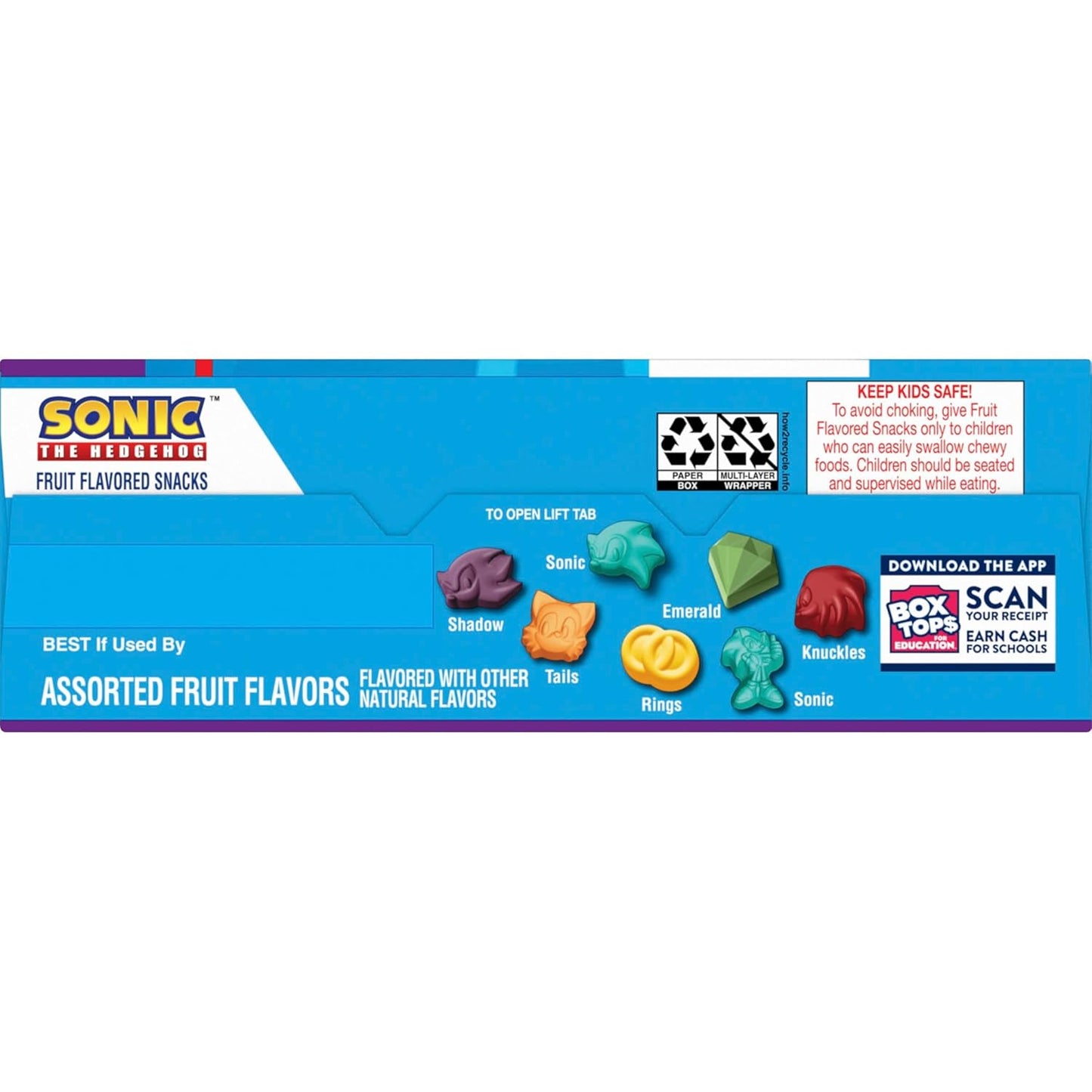 Sonic The Hedgehog Fruit Flavored Snacks – After School Snack Pouches for Kids Ages 3-10, Individually Wrapped 17.6 oz