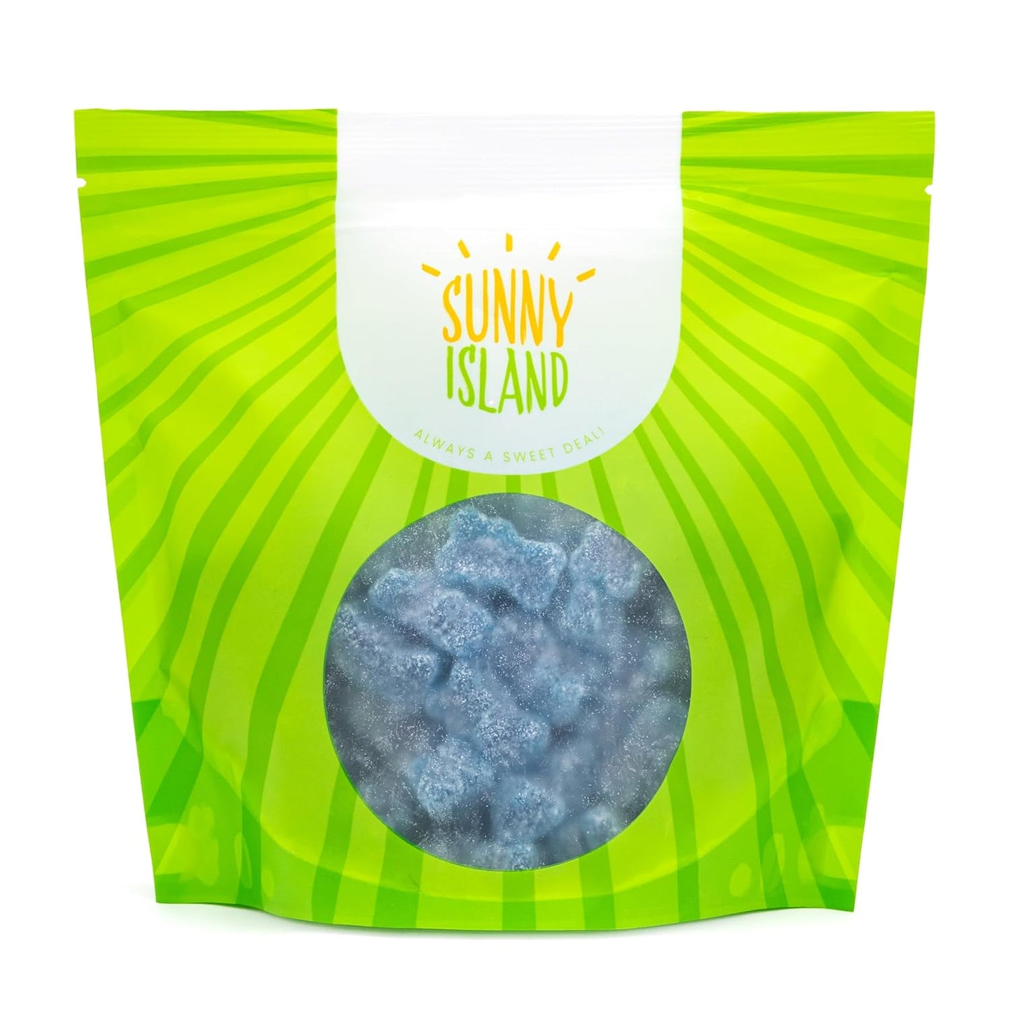 Sour Gummy Bears Bulk Candy 1 lb Bag Gelatin Free Blue Raspberry Chews for Kids Birthday Party Favors