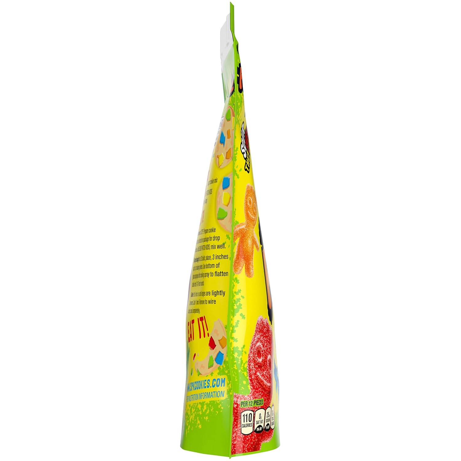 SOUR PATCH KIDS Assorted Fruit Chewy Candy, 1.8 lb Family Size Resealable Bag for Playdates and After-School Snacking