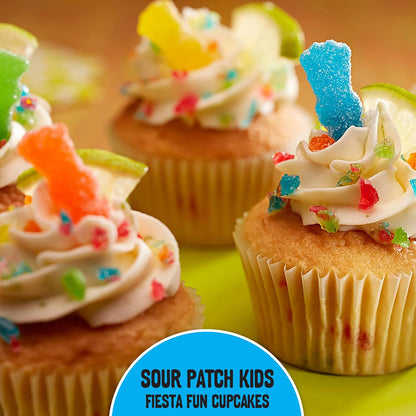 SOUR PATCH KIDS Assorted Fruit Chewy Candy, 1.8 lb Family Size Resealable Bag for Playdates and After-School Snacking