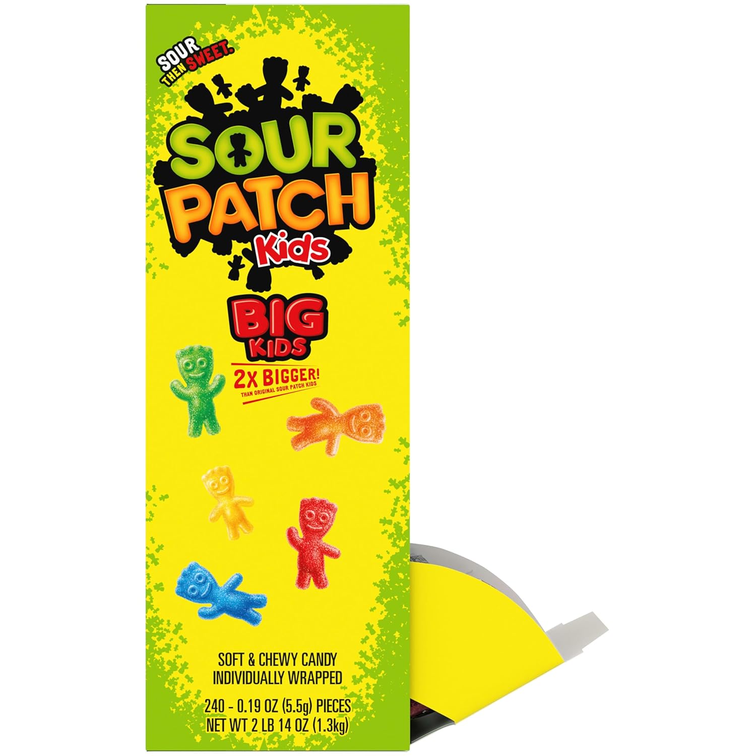 SOUR PATCH KIDS Big Kids Bulk Candy Easter Basket Stuffer and Spring Holiday Gift Bag Treats, 240 Count Box