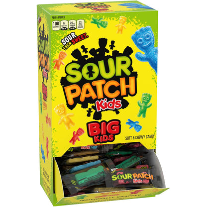 SOUR PATCH KIDS Big Kids Bulk Candy Easter Basket Stuffer and Spring Holiday Gift Bag Treats, 240 Count Box
