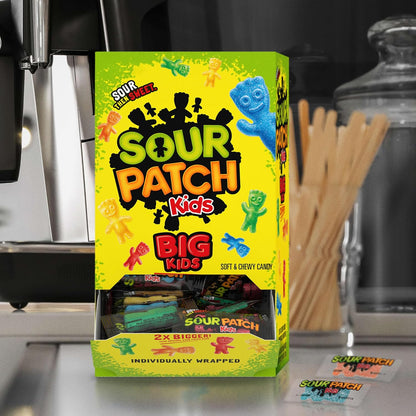 SOUR PATCH KIDS Big Kids Bulk Candy Easter Basket Stuffer and Spring Holiday Gift Bag Treats, 240 Count Box
