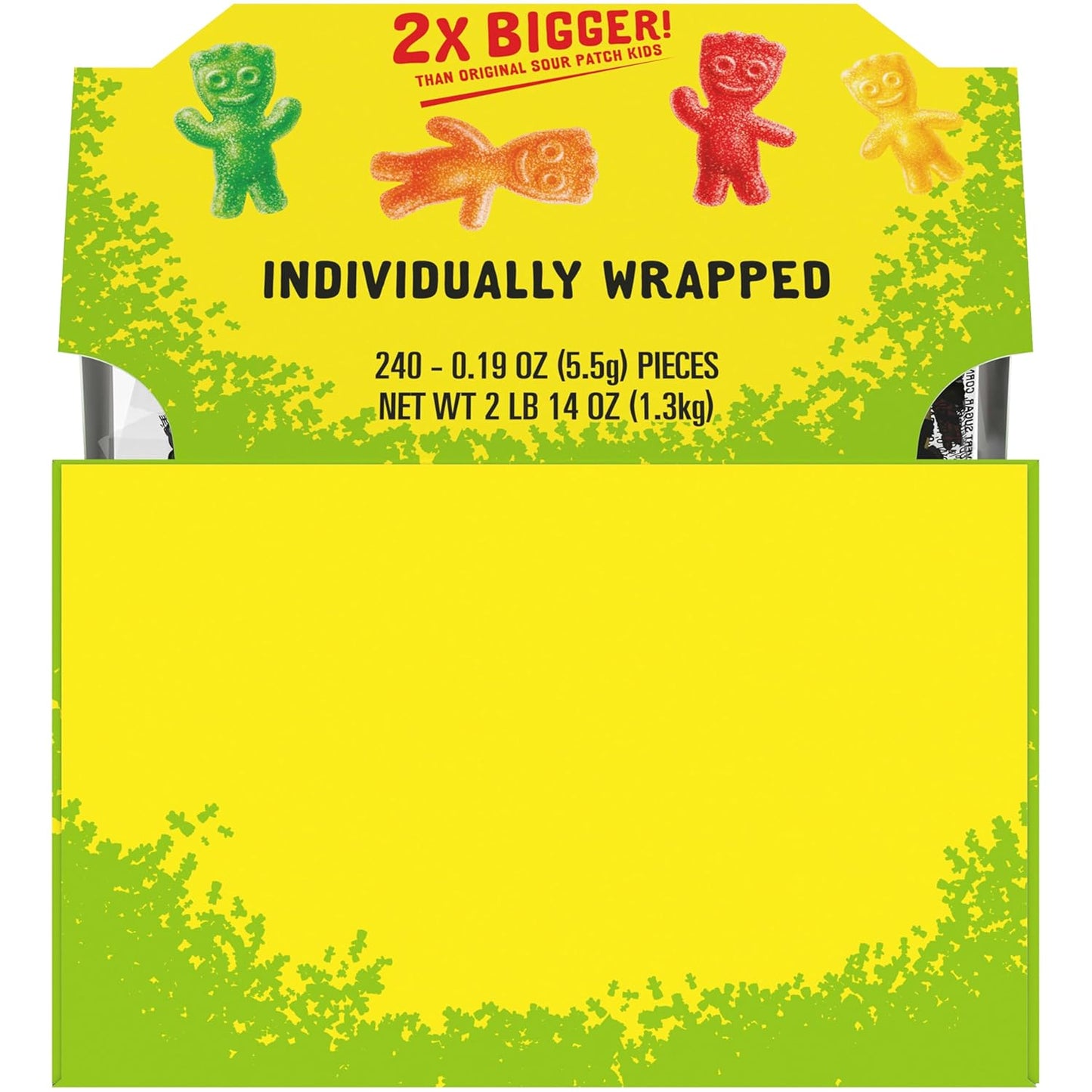 SOUR PATCH KIDS Big Kids Bulk Candy Easter Basket Stuffer and Spring Holiday Gift Bag Treats, 240 Count Box