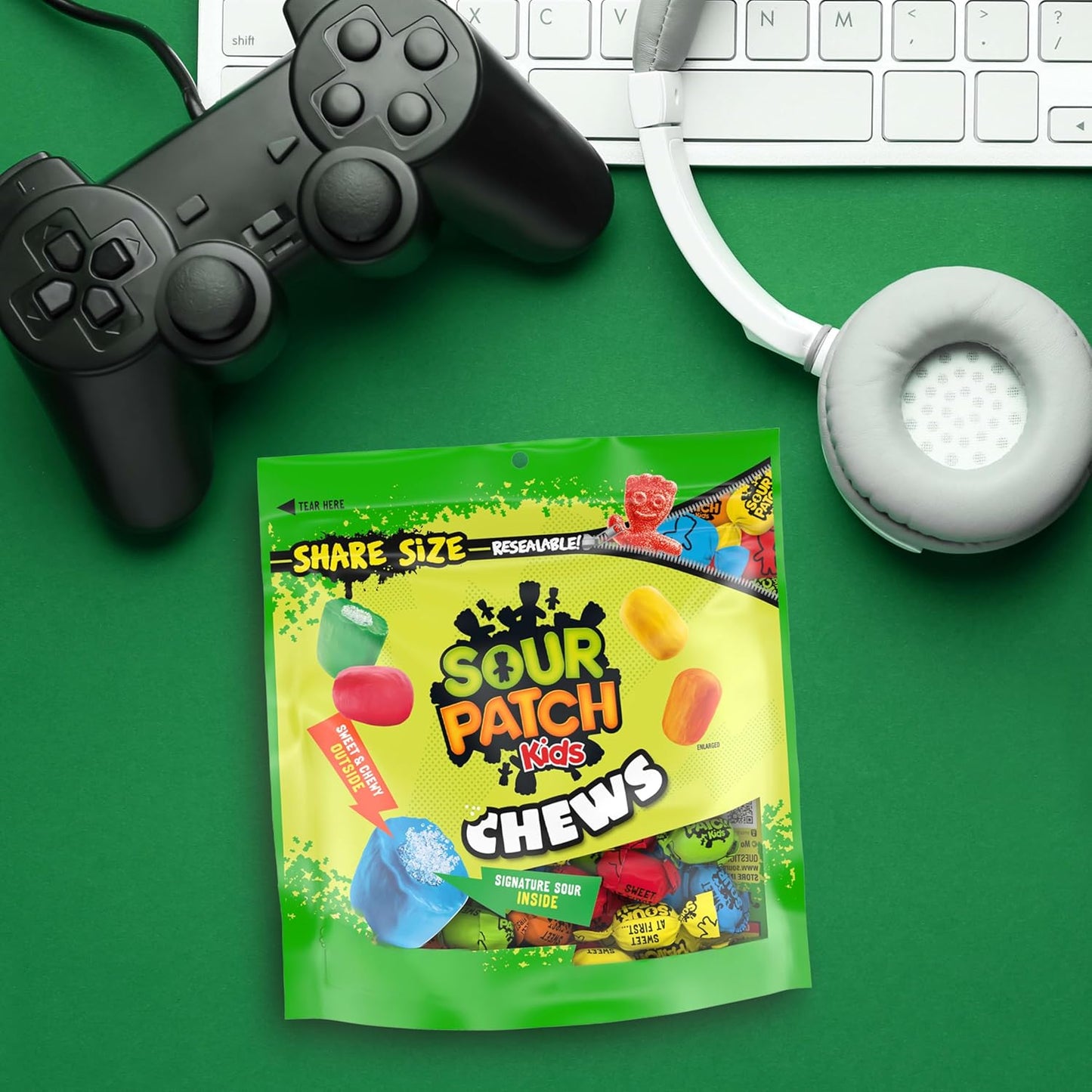 SOUR PATCH KIDS Chewy Candy Share Size – Nostalgic Birthday Gift Bag and Party Favor for All Ages