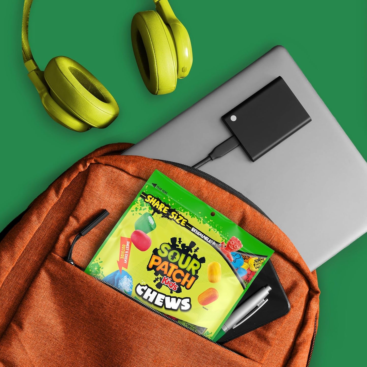 SOUR PATCH KIDS Chewy Candy Share Size – Nostalgic Birthday Gift Bag and Party Favor for All Ages