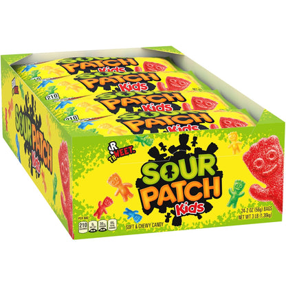 SOUR PATCH KIDS Soft & Chewy Gummy Candy Bulk – Fat-Free Vegetarian Treats for Guilt-Free Family Movie Nights