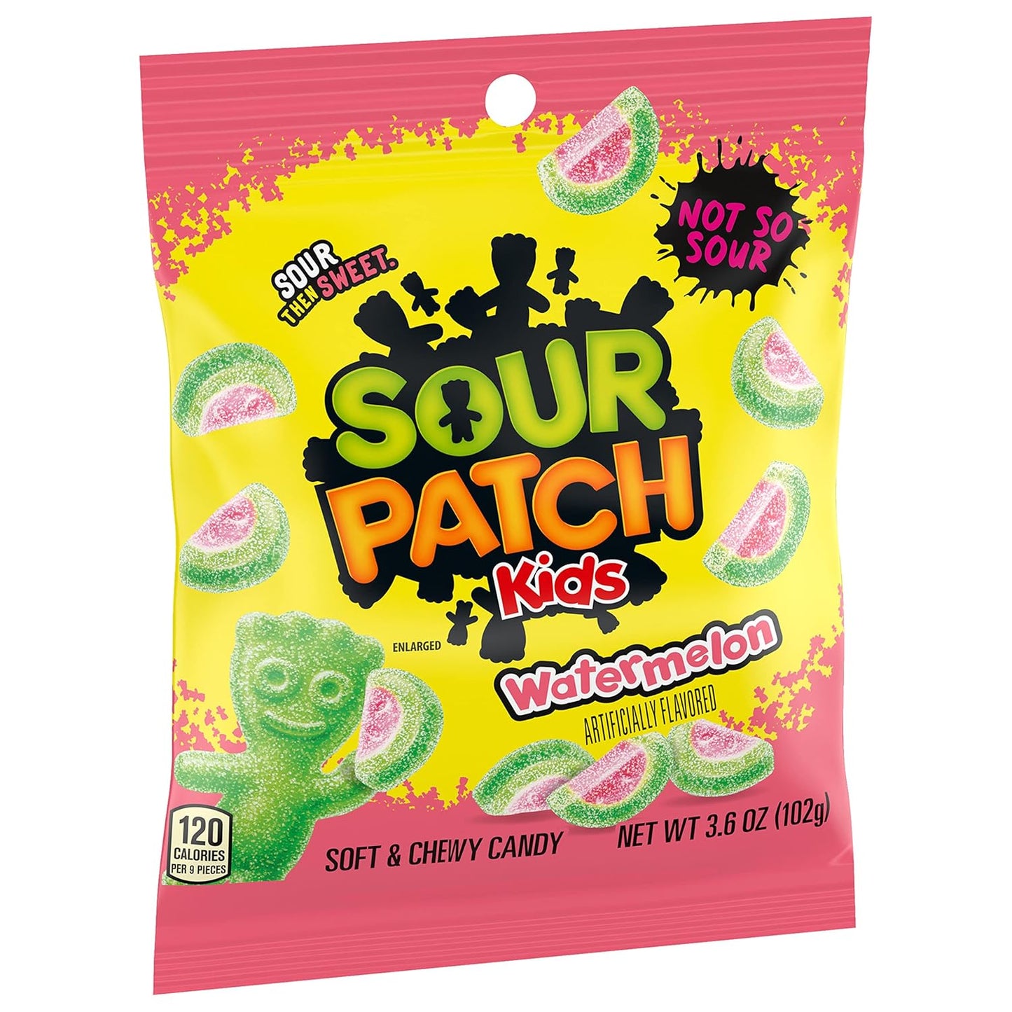 SOUR PATCH KIDS Watermelon Soft & Chewy Candy – Fun Birthday Gift Bag Candy for Kids and Nostalgic Adults