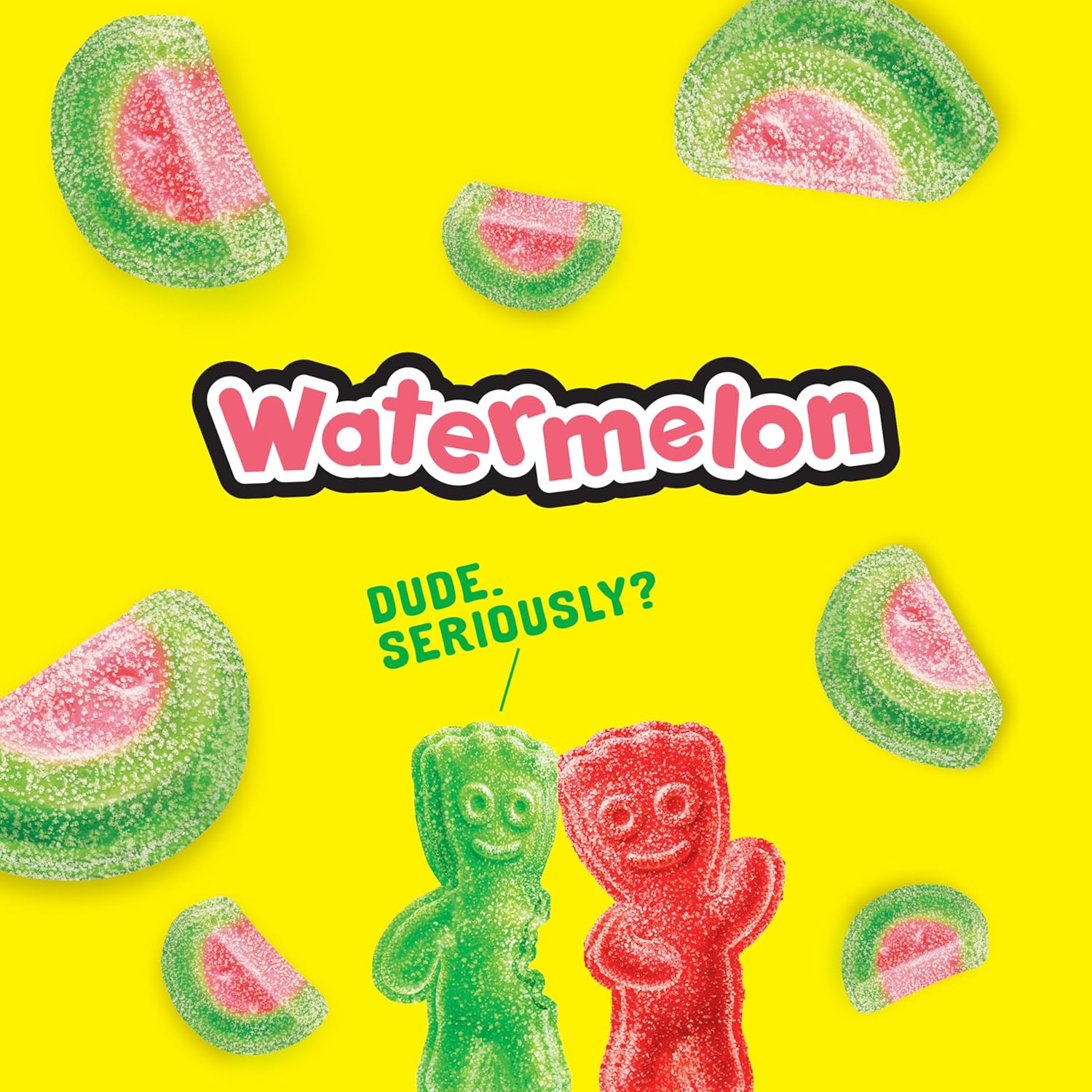 SOUR PATCH KIDS Watermelon Sour Then Sweet Gummies – Individually Wrapped Lunchbox and Easter Basket Snack for Children