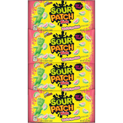 SOUR PATCH KIDS Watermelon Sour Then Sweet Gummies – Individually Wrapped Lunchbox and Easter Basket Snack for Children