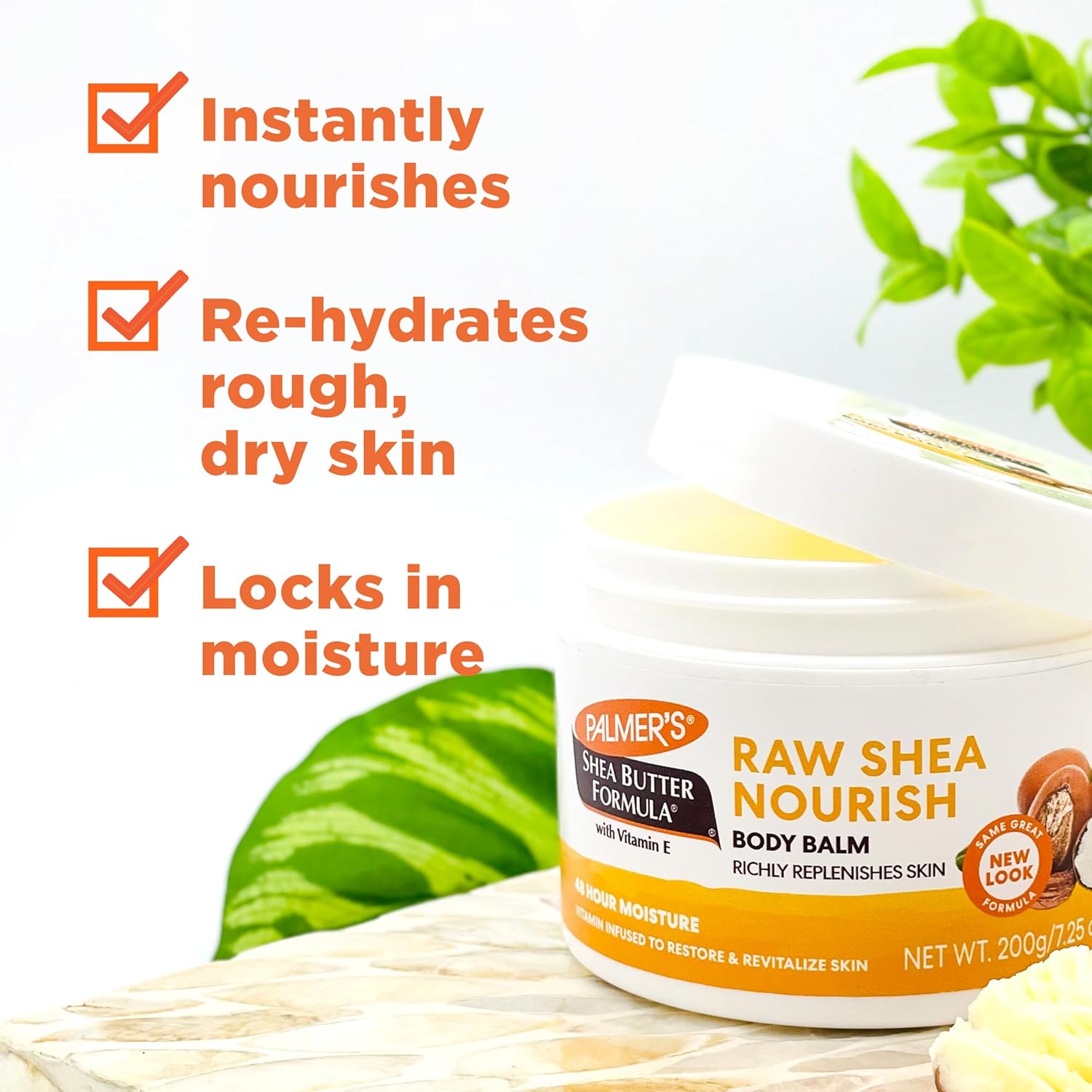 soybean oil and cocoa butter blend to prevent dehydration and improve skin tone and texture