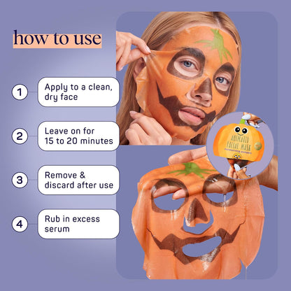SpaLife Premium Halloween Sheet Mask Collection - Elevated K-Beauty Gift Set for Her, Designer Character Mask Trio