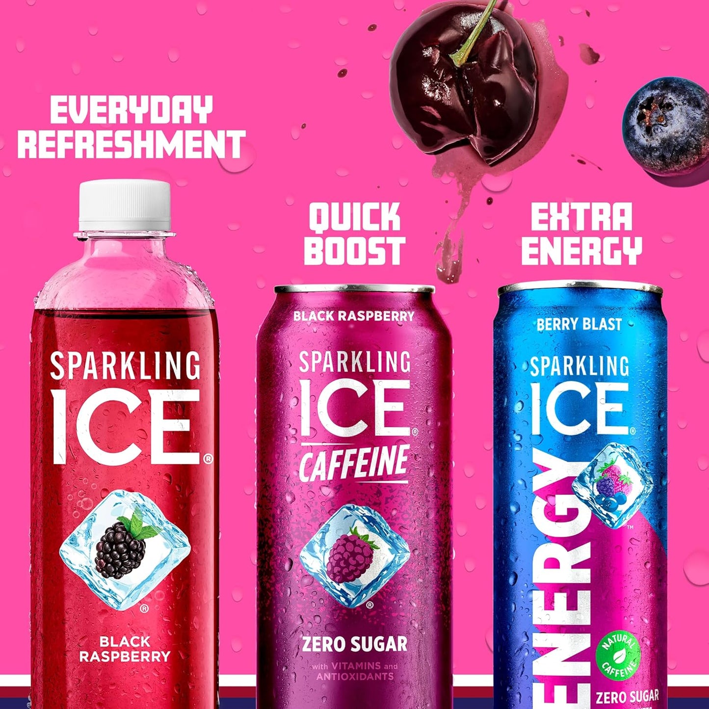 Sparkling Ice Energy 12-Pack – Clean Label Energy Drink with B Vitamins and Antioxidants for Health-Conscious Wellness