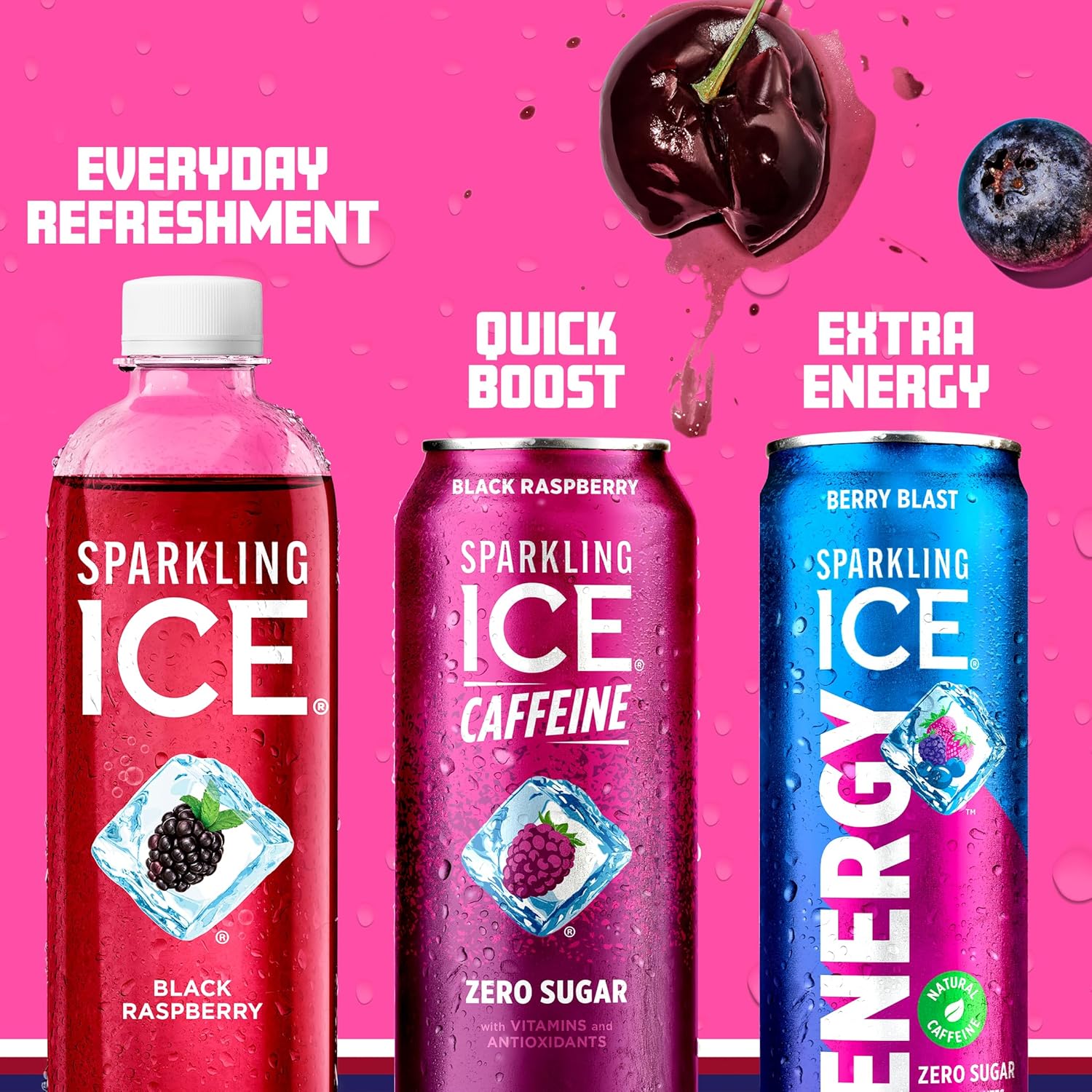 Sparkling Ice Energy 12-Pack – Clean Label Energy Drink with B Vitamins and Antioxidants for Health-Conscious Wellness