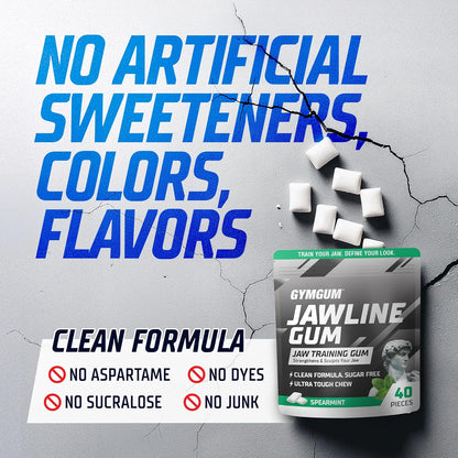 spearmint flavor for breath freshening during long chew sessions