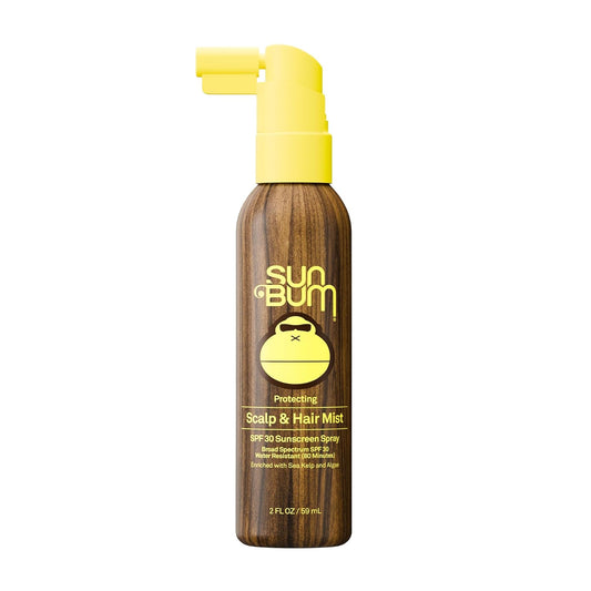 spf 30 broad spectrum uva/uvb protection in a fine aerosol scalp mist