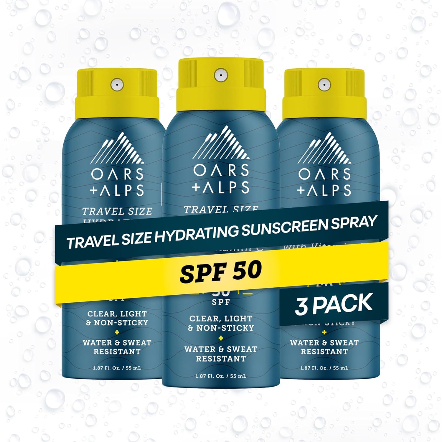 spf 50 broad spectrum uva/uvb protection in continuous spray format
