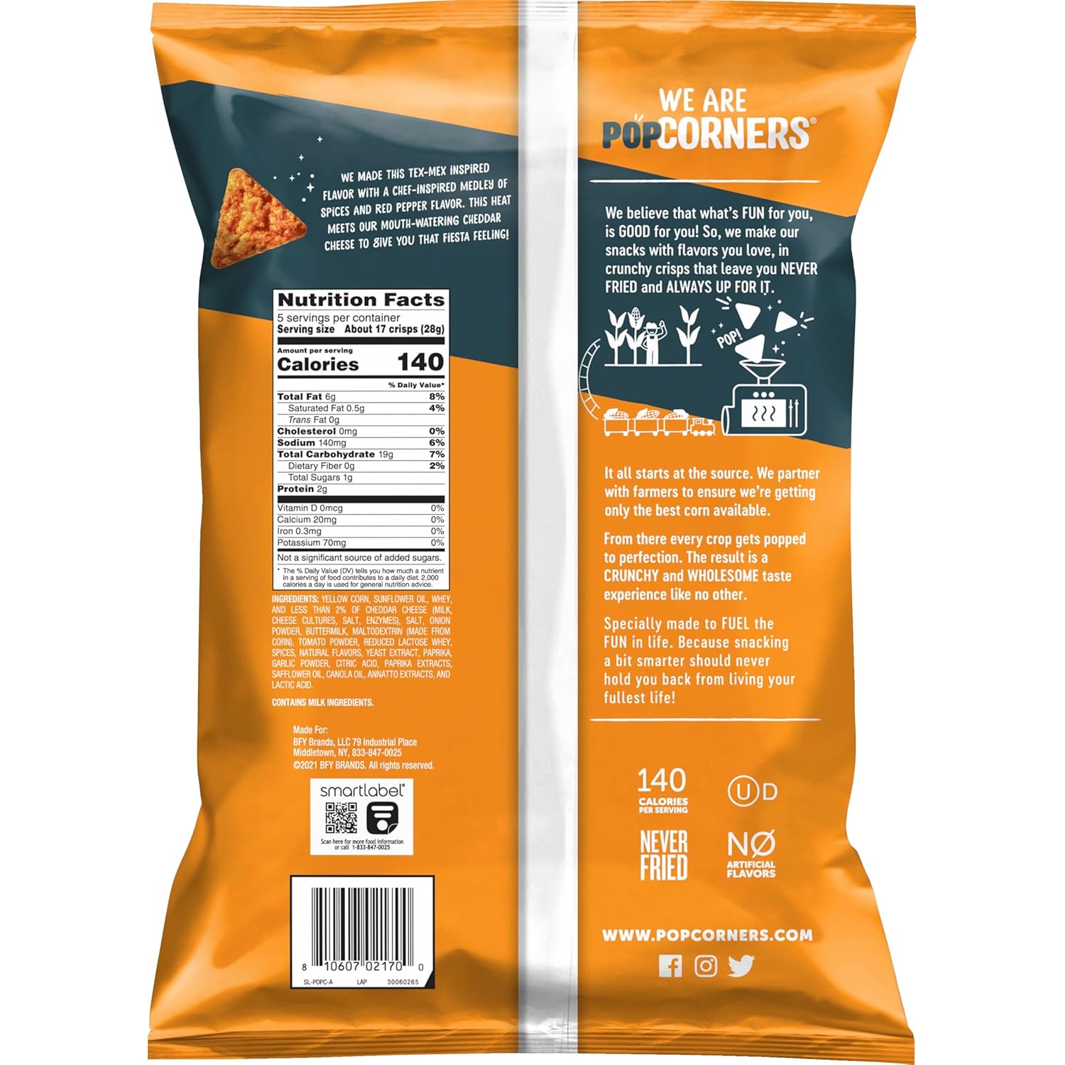 spicy queso flavor profile built on a cheddar cheese medley with black and red pepper