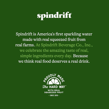 Spindrift Sparkling Water Ginger Lime Mule – Premium Cocktail Mixer for Elevated Home Bars, 12 Fl Oz Cans, 24 Pack