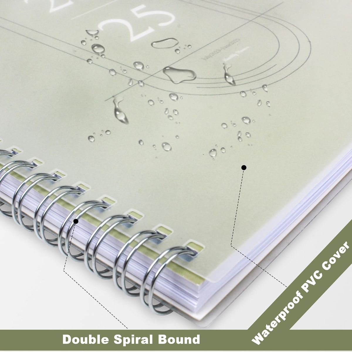 spiral binding for flat-lay writing
