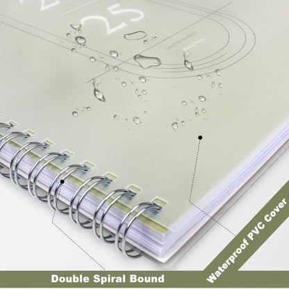 spiral binding for flat-lay writing