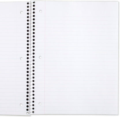 spiral-bound with 3-hole punched pages compatible with standard ring binders