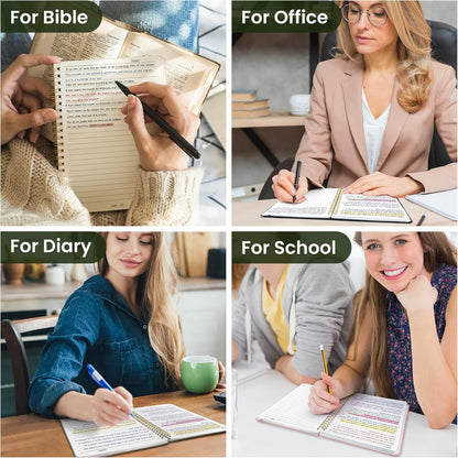 Spiral Journal Notebook for Students, A5 – Durable Hardcover Lined Notebook for Dorm Room and Study Desk