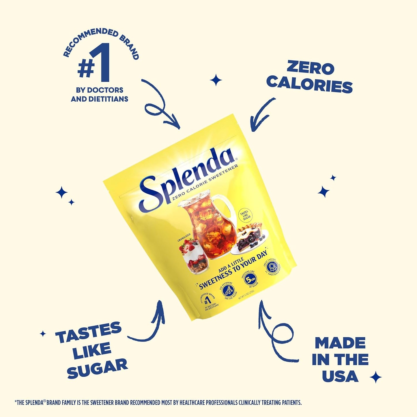 SPLENDA Granulated Sweetener – Minimalist Pantry Staple with Clean 1:1 Sugar Replacement