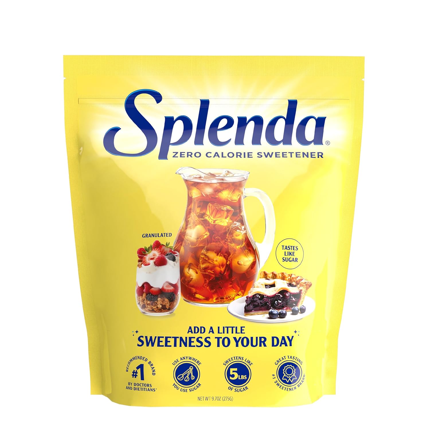SPLENDA Granulated Sweetener – Minimalist Pantry Staple with Clean 1:1 Sugar Replacement