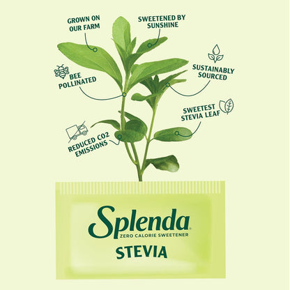 SPLENDA Stevia Plant Based Sugar Substitute – Mindful Sweetening for Weight Management Routines
