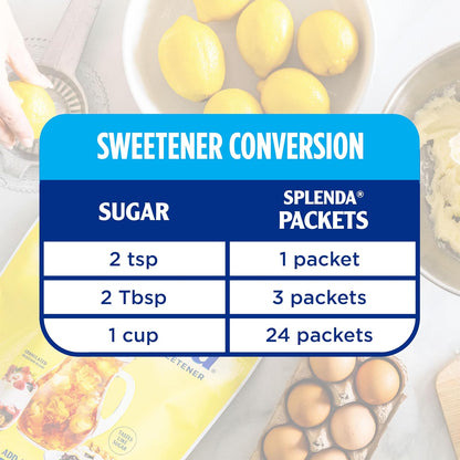 SPLENDA Zero Calorie Sweetener Packets – Patio and Travel-Ready Sweetener, 200 Single-Serve Packets for Coffee On the Go