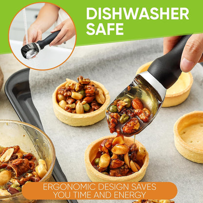 Spring Chef Heavy Duty Ice Cream Scoop – Streamlined Silhouette for Less-Is-More Cookware Collections