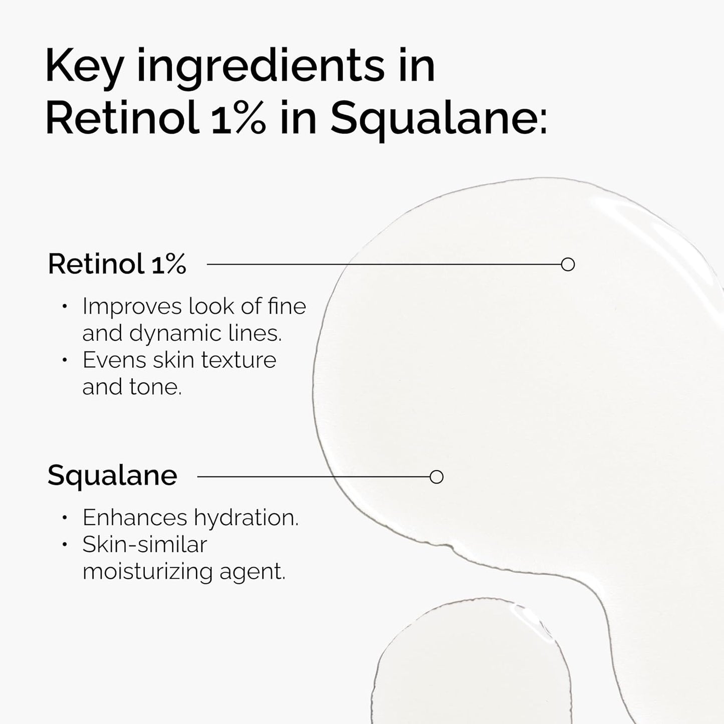 squalane conditioning agent to nourish skin and reduce retinol-associated dryness