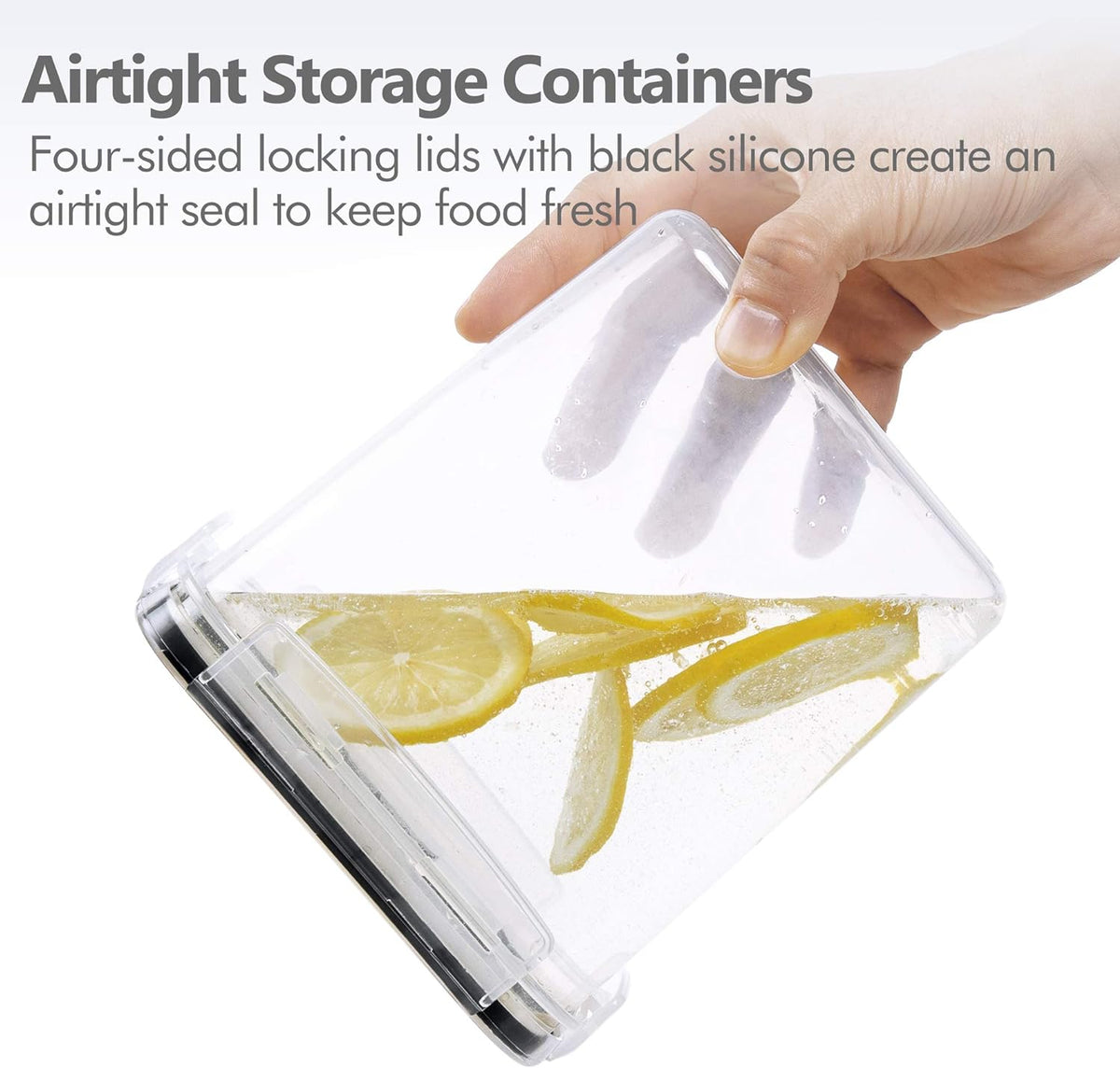 stackable rectangular shape engineered for vertical pantry space saving