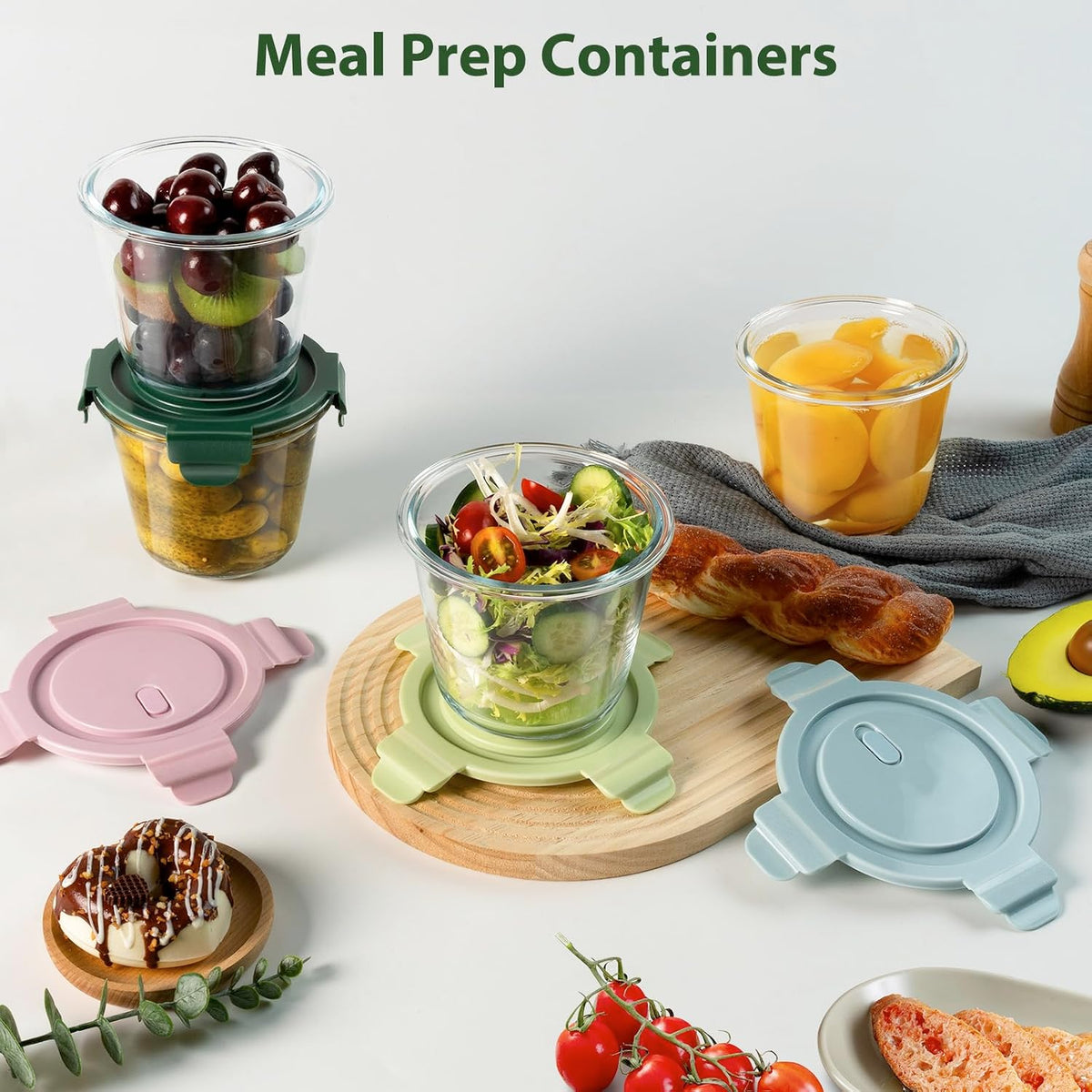 stackable round 3-cup capacity designed to replace disposable plastic soup and lunch containers