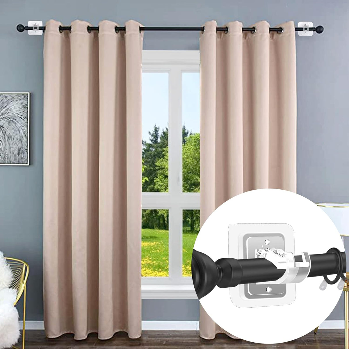 stainless steel and durable plastic construction rated to 13 lbs per 2 brackets