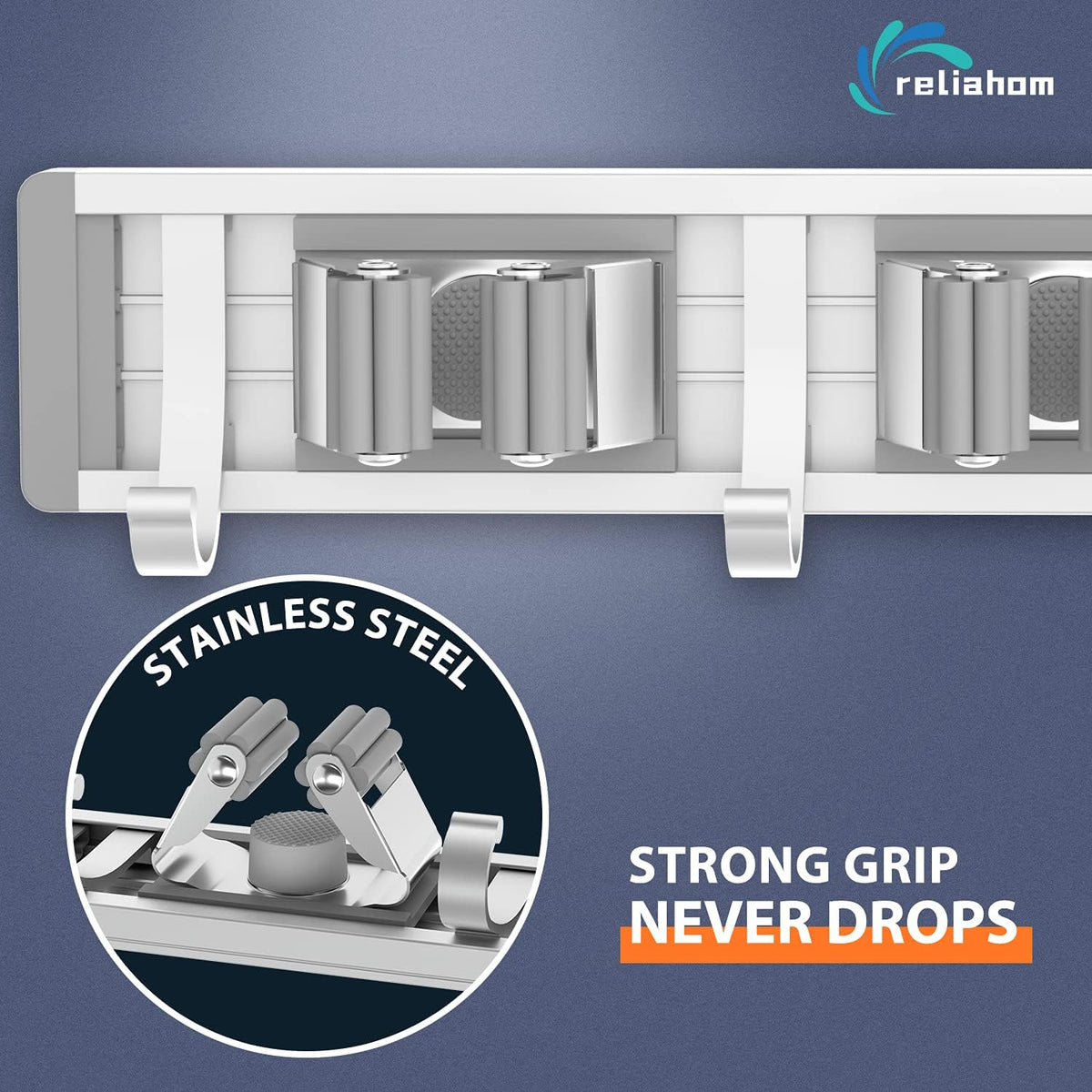 stainless steel and metal construction supporting up to 10 pounds