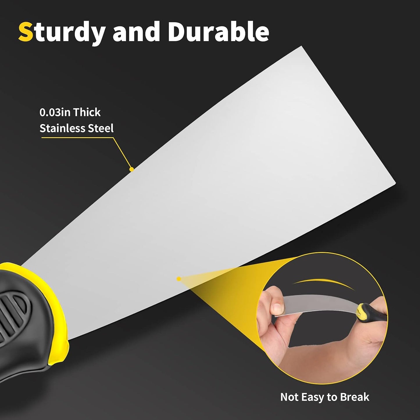 stainless steel blade with mirror-polished finish for rust resistance