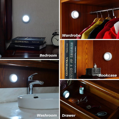 STAR-SPANGLED 6 Pack Motion Sensor Lights – Practical Housewarming Gift for New Homeowners and Renters