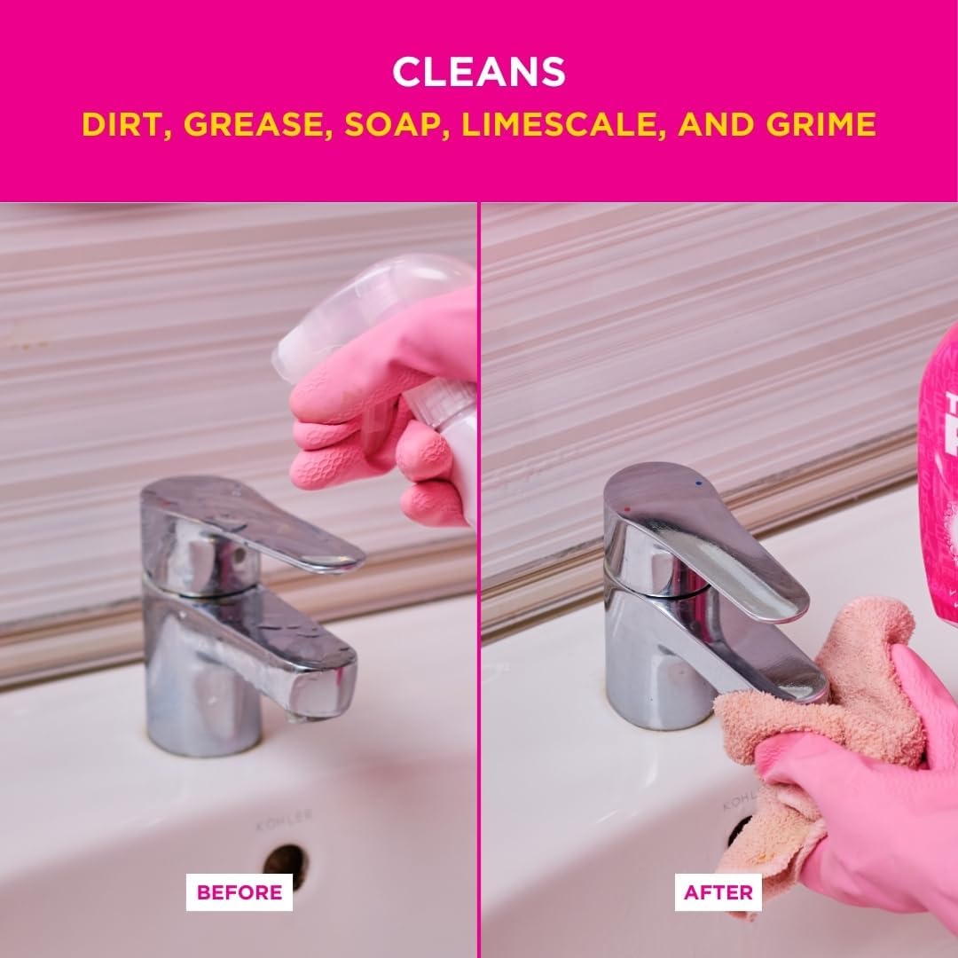 Stardrops Pink Stuff Miracle Bathroom Foam Cleaner 750ml – Calming Floral Limescale Remover for Spa-Like Evenings