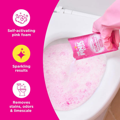 Stardrops The Pink Stuff Bathroom Cleaning Kit – One Neutral Kit to Replace Five Bottles, Uncluttered Storage Under the Sink